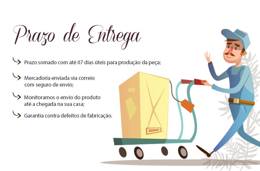 Banner prazo de entrega kit de suporte de linhas